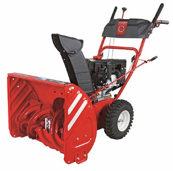 Troy Bilt ist eine zwei-stufige Schneefräse der Einstiegsklasse